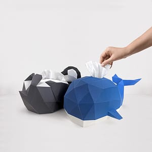 紙模型.面紙盒|海洋