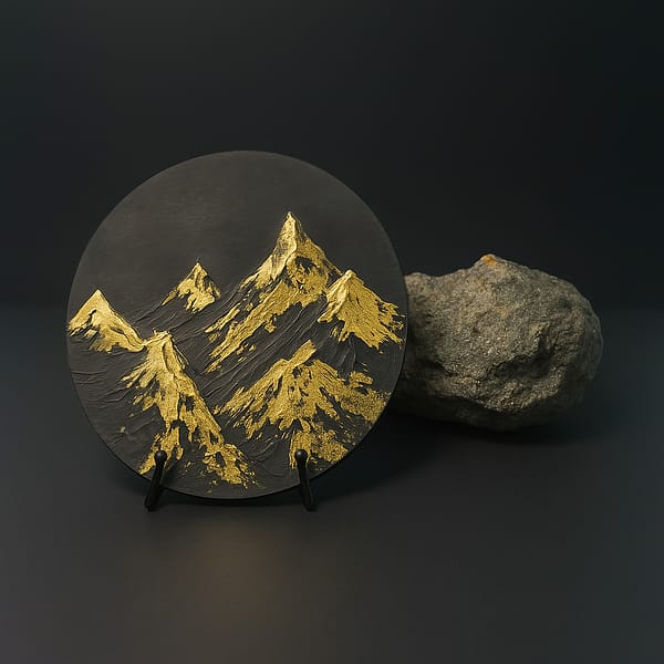 商品圖.金箔畫-山脈5