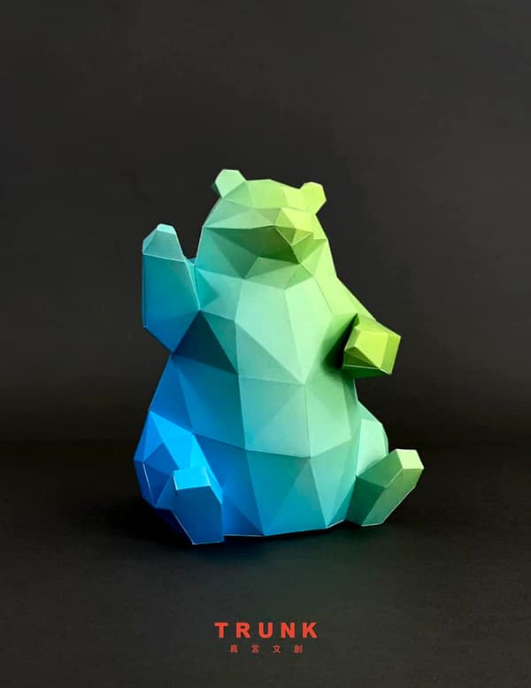 漸層小熊-綠藍-產品照