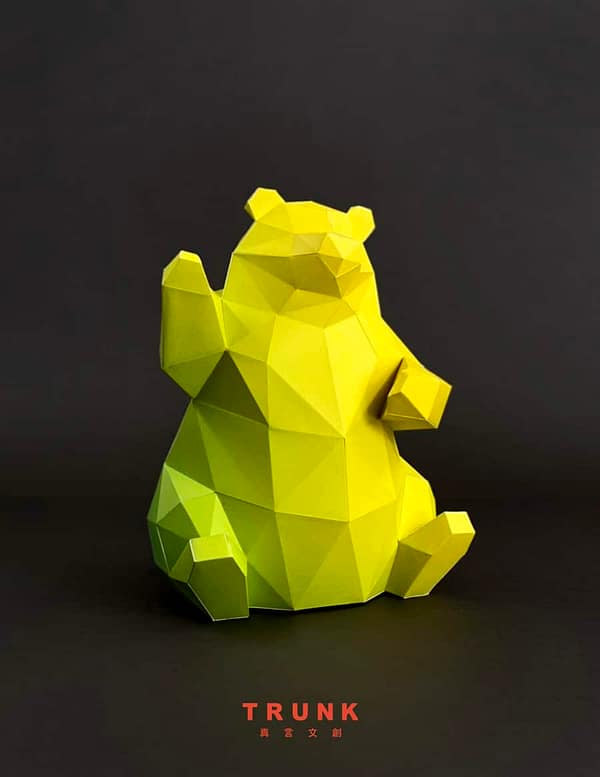 漸層小熊-黃綠-產品照